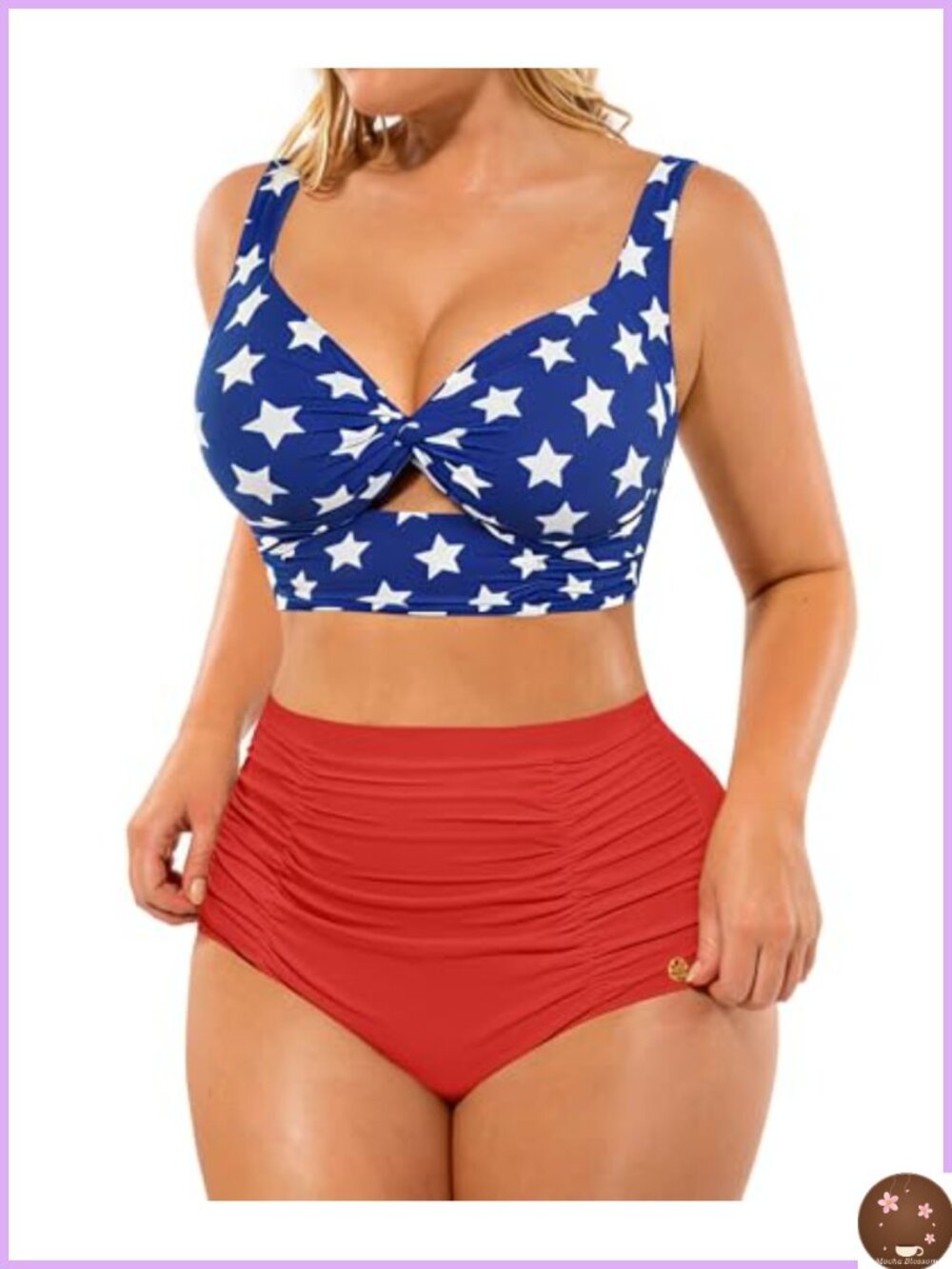 High Waisted Bikini Set Tummy Control Two Piece Swimwear